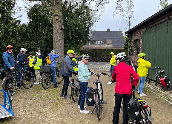 Anradeln der Ortsgruppe Korschenbroich