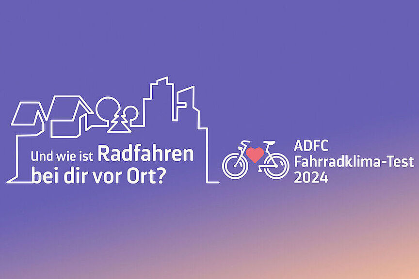 ADFC_Fahrradklima-Test ADFC Fahrradklima-Test Symbolbild, Fahrrad mit Herz