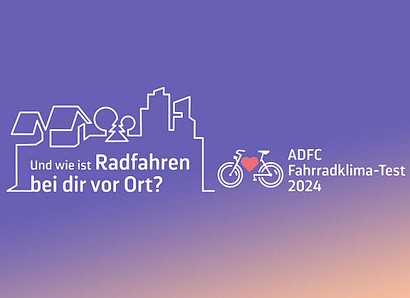 ADFC Fahrradklima-Test Symbolbild, Fahrrad mit Herz